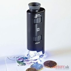 Vreckový mikroskop s LED diódou