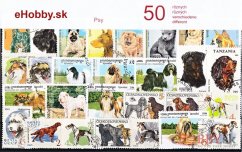 Balíček poštových známok 50ks - PSY