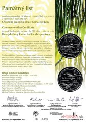 Pamätný list 20€/2025 Dunajské luhy
