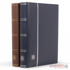 Luxusný album na poštové známky LEDER - 64 čiernych strán