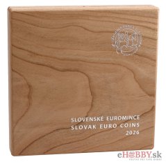 Sada mincí SR 2026 - "XXV. ZOH Milano - Cortina d'Ampezzo" PROOF v drevenej kazete