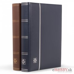 Luxusný album na poštové známky LEDER - 64 čiernych strán