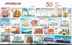 Balíček poštových známok 50ks - LODE