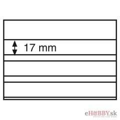 Zberateľské karty na známky, 3 číre pásy, 158 x 113 mm, 100 ks