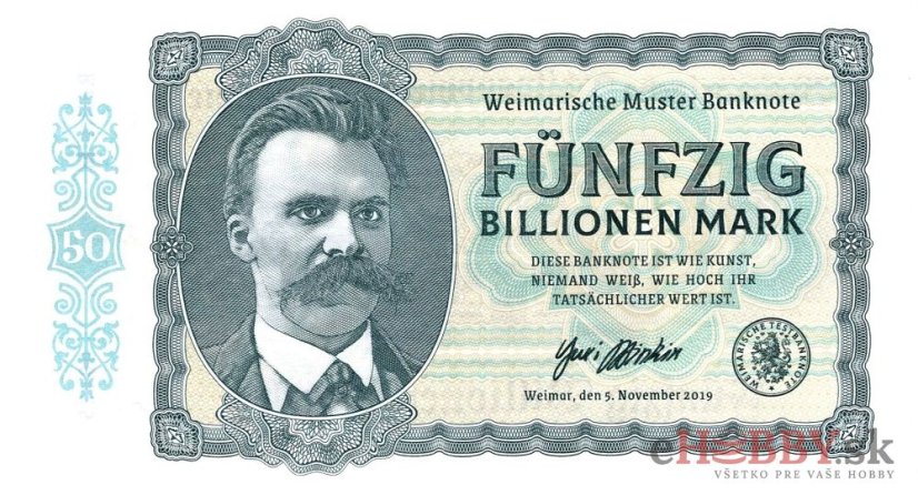 50 Billionen Mark 2019 Friedrich Nietzsche