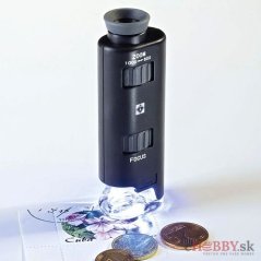 Vreckový mikroskop s LED diódou