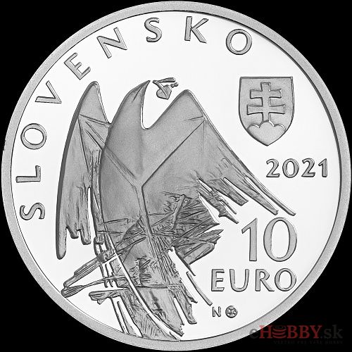 10 Euro/2021 - Alexander Dubček - 100. výročie narodenia - PROOF