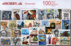 Balíček poštových známok 100ks - SLOVENSKO PO ROKU 1993
