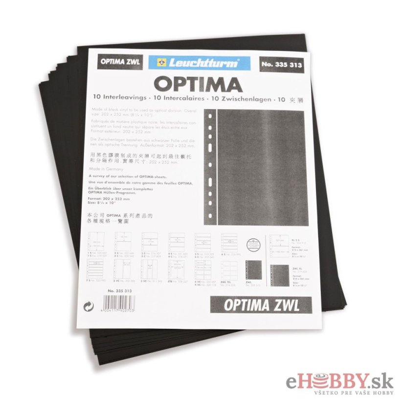 Čierne deliace listy OPTIMA