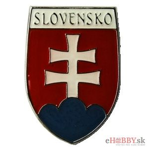 Odznak "Slovenský znak" s nápisom SLOVENSKO