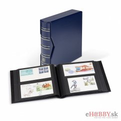 Album na FDC - 50 listov, dlhý formát - modrý s kazetou