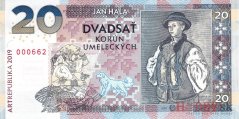 20 Korún 2019 Jan Hála