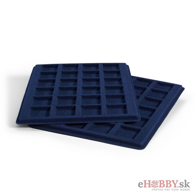 Plato S - formát 24 mincí do 33 mm - modré