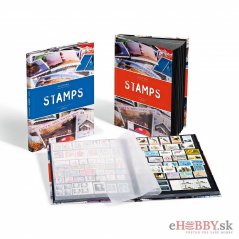 Album na poštové známky s potlačou STAMPS 16 listov