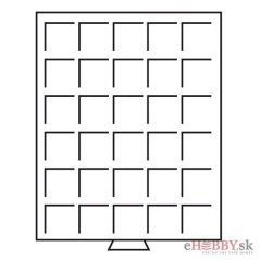 Mincový box MB s 30 štvorcovými otvormi 38 x 38 mm