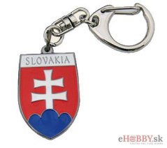 Kľúčový prívesok farebný "Slovenský znak"