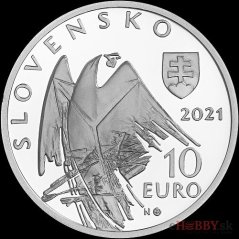 10 Euro/2021 - Alexander Dubček - 100. výročie narodenia - PROOF