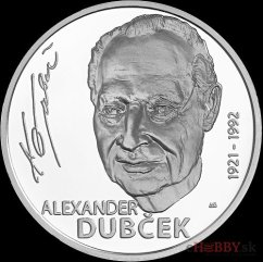 10 Euro/2021 - Alexander Dubček - 100. výročie narodenia - PROOF