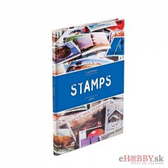 Album na poštové známky s potlačou STAMPS 8 listov