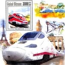 Tematické série známok: Železnice – Parné lokomotívy a história vlakovej dopravy
