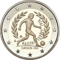 2 EURO -  Víťazstvo futbalistov Československa na Majstrovstvách Európy - 50.výročie + pamätná karta