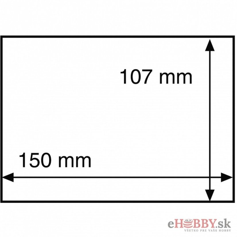 Ochranná fólia na pohľadnicu 150x107 mm