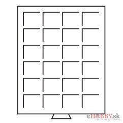Mincový box MB s 24 štvorcovými otvormi 42 x 42 mm