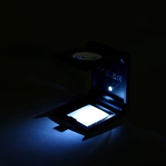 Skladacia lupa plastová s LED 5x zväčšenie