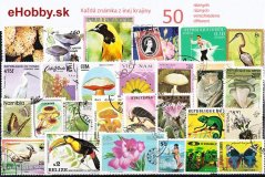 Balíček poštových známok 50ks - KAŽDÁ ZNÁMKA Z INEJ KRAJINY