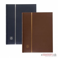 Luxusný album na poštové známky LEDER - 64 čiernych strán